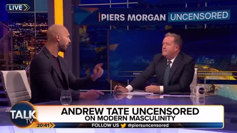 Andrew Tate explains masculinity to Piers Morgan