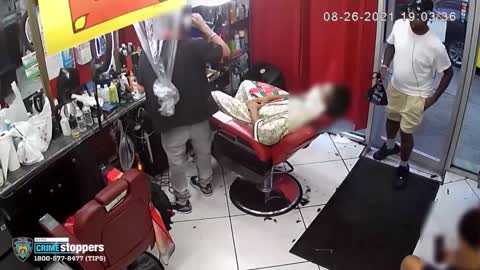 Caught On Camera_ Man Robs Bronx Barbershop At Gunpoint, Gets Away With Nearly $30K Worth Of Propert