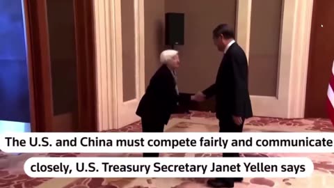 GOD HELP US! Moronic Treasury Secretary Prostrates Herself Before Communist Chinese