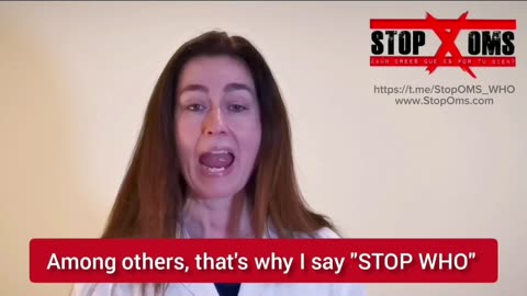DOCTORA NATALIA PREGO: ¡STOP OMS!