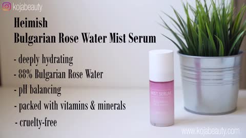 Heimish Bulgarian Rose Water Mist Serum Demo _ KOJA Beauty Cruelty-Free Korean Skincare