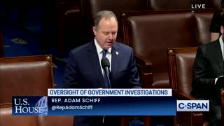 Adam Schiffy is not happy...He want's to tell Lies..