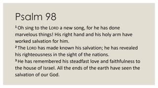 Psalm 98 Daily Devotion