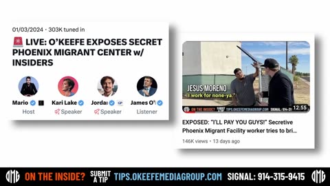 FULL X-SPACE AUDIO ~O’KEEFE EXPOSES SECRET PHOENIX MIGRANT CENTER WITH INSIDERS