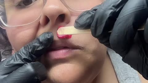 Smooth and Gentle Upper Lip Waxing with Sexy Smooth Cherry Desire Hard Wax | That's The Look Beauty