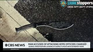 Man charged in machete attack that injured NYPD officers