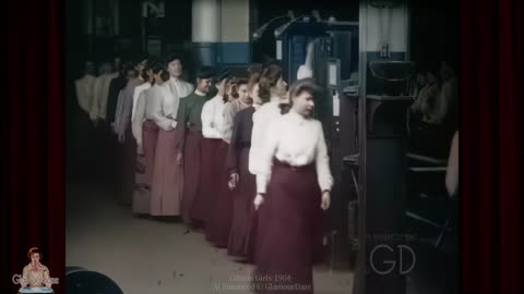 Mesmerising Gibson Girls 1904 in New AI Restored 4K 60fps Film