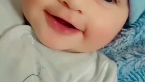 Cute Baby is Very Happy
