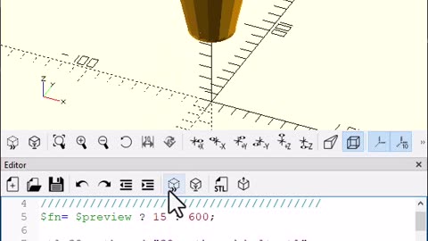 OpenScad: Show only Tool !