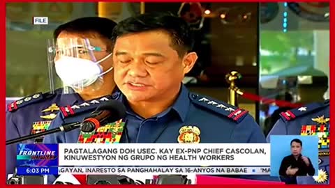 Pagtalagang DOH Usec kay ex-CPNP Cascolan, kinuwestyon ng healthworkers group