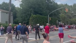 Mike Pence is hit by kids throwing water balloon