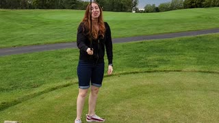 Golfing Girl DESTROYS Driver