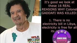 The Reason They Killed Gaddafi