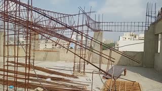 Rooftop construction work