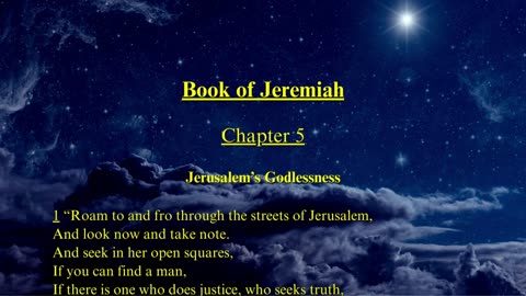 Christian Meme Video: Jeremiah Chapter 5 (03/03/2024)