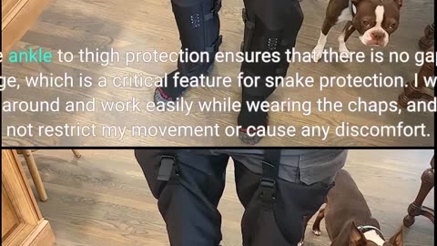 Buyer Feedback: QOGIR Snake Guard Protection Chaps: Snake Bite Protection for Ankle to Thigh Sn...