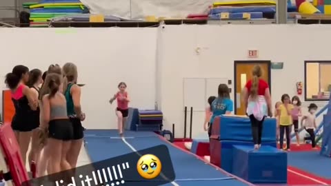 Gymnastics show fit for girl