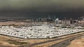 BREAKING: Timelapse of massive storm in Dubai that caused a biblical flood