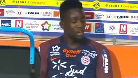 Football players get mad after substitution