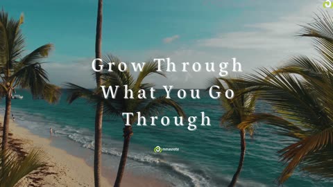 Grow Through What You Go Through | mmasnote
