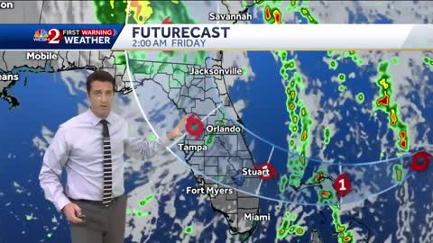 Tracking Tropical Storm Nicole 9 pm