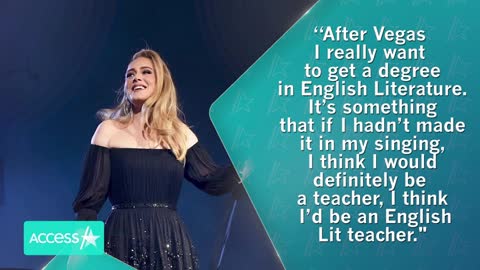 💐Adele Wants To Get Her English Literature Degree After💐 Las Vegas Residency💐