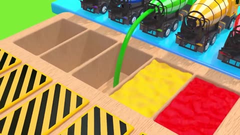 Children's construction vehicle cartoon