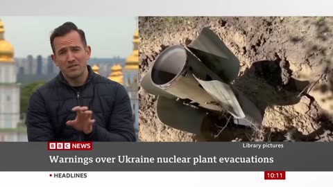 Ukraine war: Russia evacuates town near nuclear plant - BBC News