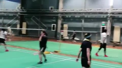 Indoor badminton