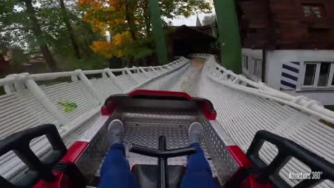 [4K] Swiss Bobsled Ride _ No Tracks _ Europa Park 2022