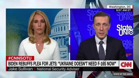 Jake Sullivan on providing F-16s to Ukraine: "F-16s are a question for a later time."