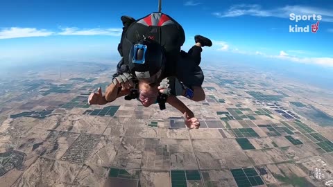 70-year-old surprised by skydiving trip on her birthday | Humankind #shorts #goodnews