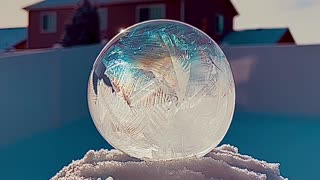 Frozen Soap Bubbles