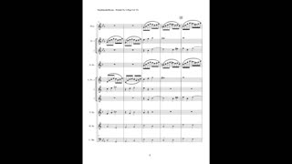 Felix Mendelssohn – Prelude in C Minor, Op. 37 (Saxophone Sextet + Piccolo, 2 Flutes & Cbn.)