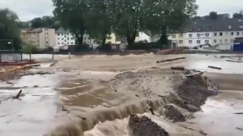 Rage of Nature in Europe Terrible flood in Hagen Germany