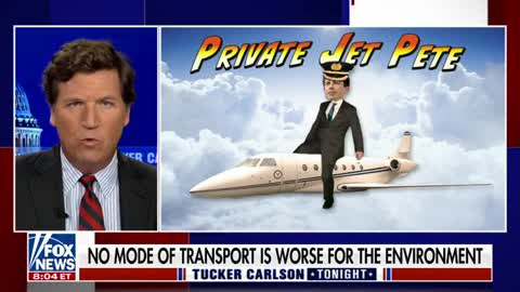 Tucker calls out hypocrisy of climate change activists taking private jets. M