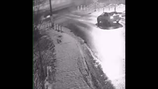 train hits car crossing train tracks