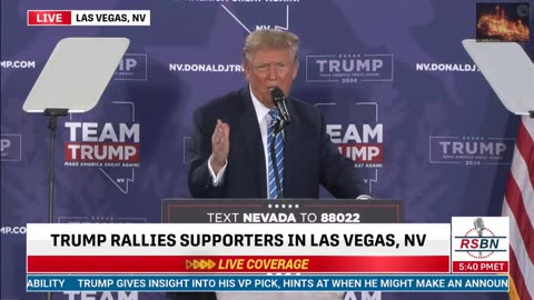 President Donald J. Trump Holds Caucus Rally Las Vegas Jan 27 2024