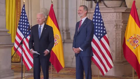 0277. President Biden Delivers Brief Remarks with His Majesty King Felipe VI of Spain