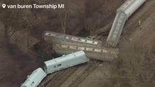 Another train derailment in Michigan.
