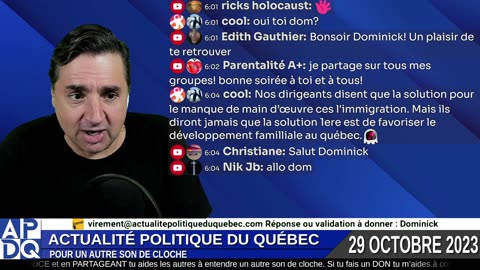 APDQ en Direct, tous les dimanches à 18:00