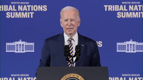 President Biden and VP Kamala Harris deliver remarks at the White House Tribal Nations Summit