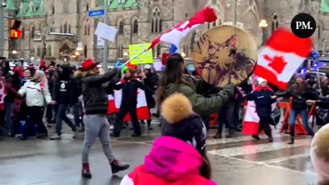 Canadá, manifestantes pela liberdade continuam em frente ao Parlamento