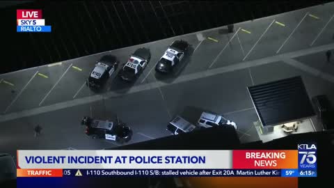 Violent incident at Rialto Police Station