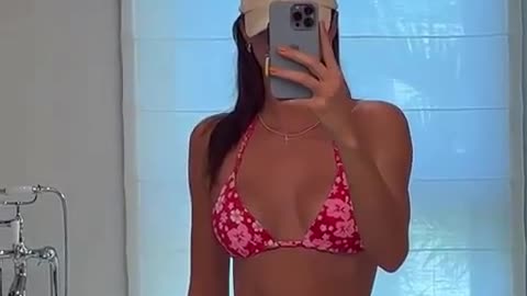 Kendall Jenner wearing red bikini 👙 #hot #sexy