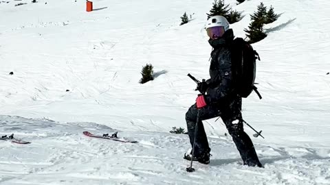 Skier Can't Quite Stick the Landing