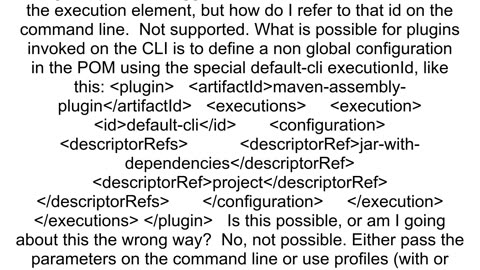 How do I run a specific goal with a particular configuration in a Maven plugin when I have several