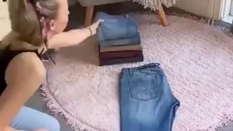 Best way to fold jeans