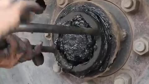 greasing tractor bearings