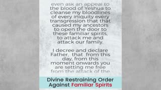 Prayer Against Familiar Spirits Restraining Order Prayers